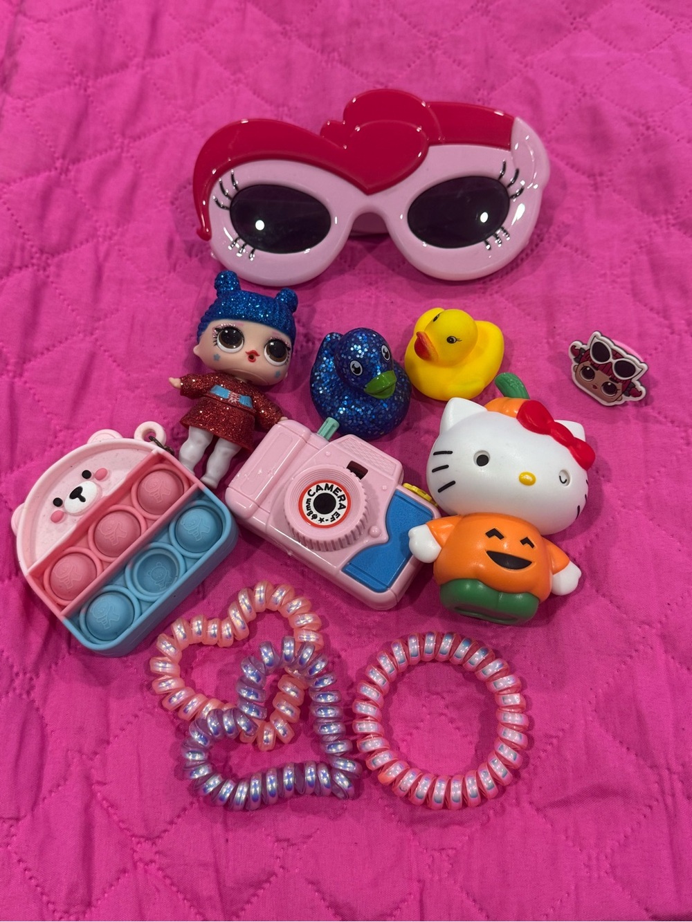 Hello Kitty Pink & Red Kids Toy Set with Accessories
